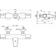 Комплект за вграждане 3 в 1- Cerafine O и Ceratherm T25, BC984AA