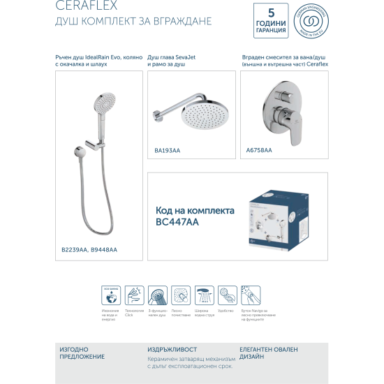 Комплект за вграждане Ceraflex BC447AA