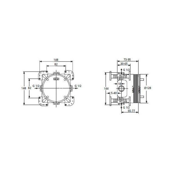 Комплект за вграждане Ceratherm T100 - A7573XG