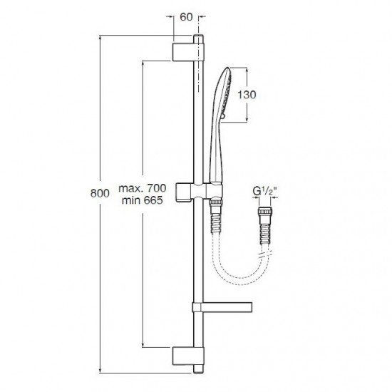 Душ комплект Sensum Round A5B1407C00