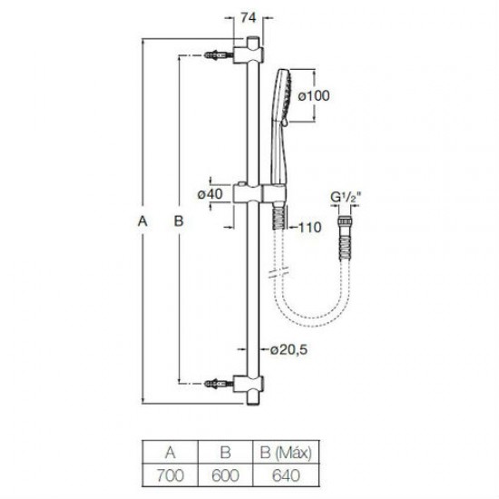 Душ комплект Stella A5B1D03C00