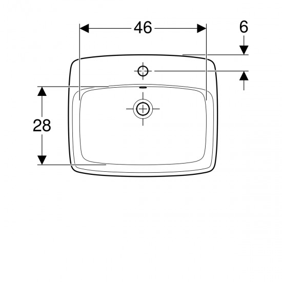 МИВКА ЗА ВГРАЖДАНЕ В ПЛОТ – GEBERIT SELNOVA SQUARE 500.306.01.1